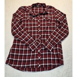 Eddie Bauer Mens Classic Fit Flannel Red Size Medium